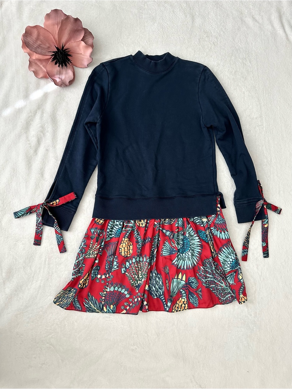 La DoubleJ Sporty Tie-sleeve dress size small